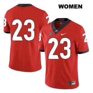 Women's Georgia Bulldogs NCAA #23 Mark Webb Nike Stitched Red Legend Authentic No Name College Football Jersey WOX7254SS